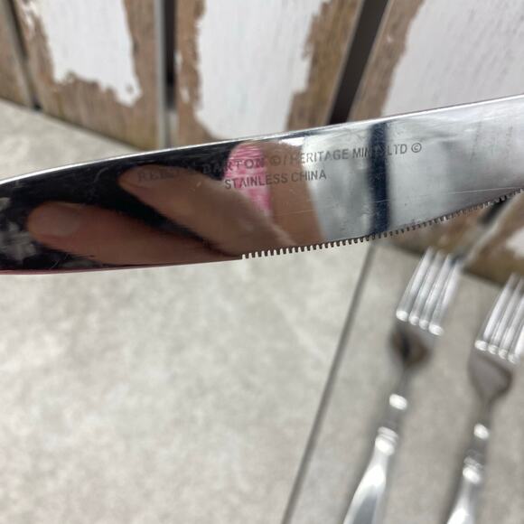 Reed Barton Brompton Stainless Heritage Mint Ltd Silverware Flatware Lot of 10 - Picture 6 of 7